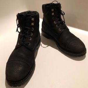 chanel timberland boots